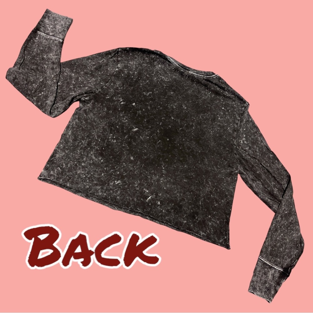 NWOT Nordstrom T&B brand Aerosmith long sleeved cropped t-shirt. Size M 🎸 - Picture 5 of 9